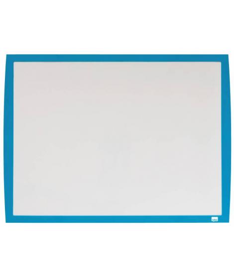 Nobo Pizarra Blanca Magnetica Pequeña 585x430 - Marco de Colores Vibrantes - Accesorios de Pizarra a Juego - Azul