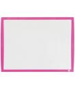 Nobo Pizarra Blanca Magnetica Pequeña 585x430 - Colores Vibrantes - Accesorios Incluidos - Fucsia