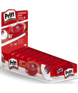 Pritt Compact Roller Adhesivo Permanente 8.4mm x 10m - Aplicacion Limpia - Preciso y Reciclable