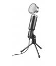 Trust Madell Microfono de Escritorio - Boton Mute - Conexion Jack 3.5mm - Soporte de Tripode - Filtro de Rejilla - Cable de