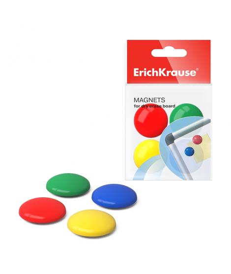 Erichkrause Pack de 8 Imanes - Fijacion de Informacion en Pizarra y Superficies Metalicas - 3cm