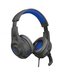 Trust Auriculares Gaming para PS4/PS5 - Micrófono Plegable - Diadema Ajustable - Color Negro/Azul