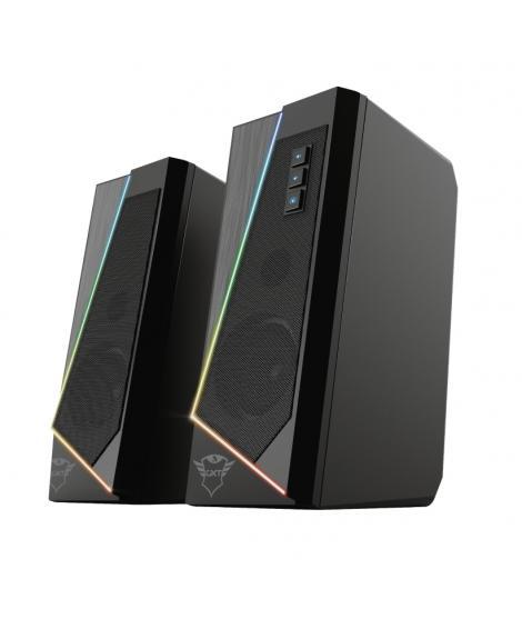 Trust Gaming GXT 609 Zoxa Altavoces USB 2.0 12W - Iluminacion LED RGB - Altavoz de 40mm - Color Negro