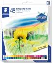 Staedtler 2430 Pack de 48 Tizas Pastel Suave - Excelentes para Mezclar Colores - Resistencia a la Luminosidad - Colores
