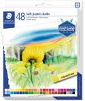 Staedtler 2430 Pack de 48 Tizas Pastel Suave - Excelentes para Mezclar Colores - Resistencia a la Luminosidad - Colores Surtidos