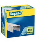 Rapid Confort Caja de 5000 Grapas 24/6 - Hasta 20 Hojas - Alambre Flexible - Patilla de 6mm