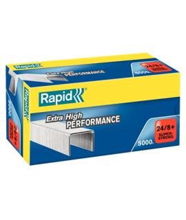 Rapid Super Strong Caja de 5000 Grapas 248+ - Hasta 50 Hojas - Alambre Galvanizado Superreforzado - Patilla de 8,5mm