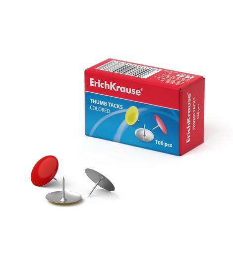 Erichkrause Chinchetas Metalicas de Colores - Alambre de Acero de Alta Calidad - Resistencia Mejorada - Resistente a La Corrosio