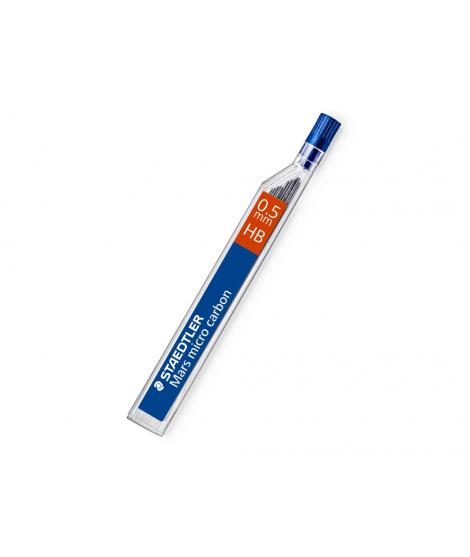 Staedtler Mars Micro Minas para Portaminas 0.5mm HB - Fuertes y Duraderas - Sin PVC - Apta para la Mayoria de Portaminas