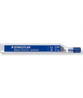 Staedtler Mars Micro Carbon 250 Tubo de 12 Minas de Grafito - Dureza 2H - Trazo 0.7mm - Alta Resistencia