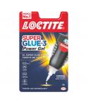 Loctite Superglue-3 Control Power Gel 3gr - Adhesivo Instantaneo Flexible y Extrafuerte - Resistente a Golpes. Torsiones y Vibra