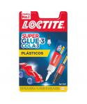Loctite Superglue-3 Plasticos Dificiles Bl 4ml + 2gr - Pegamento Transparente y Liquido - Formulado para Plasticos Dificiles -
