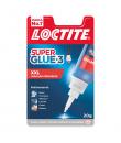 Loctite Superglue-3 XXL Bl 20Gr - Adhesivo Universal Instantaneo - Transparente y Secado Rapido - Resistente al Agua y Temperatu