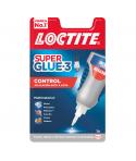 Loctite Superglue-3 Control 3gr - Adhesivo Extrafuerte - Resistente al Agua - Transparente y Duradero