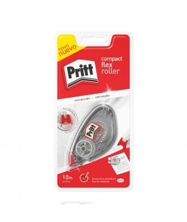 Pritt Roller Compact Flex Bl 4.2mm x 10m B2B - Punta Flexible - Aplicacion Suave - Correcciones Limpias - Diseño Ecologico -