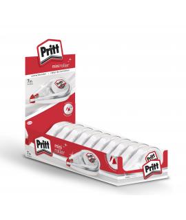Pritt Mini Roller Expositor de 10 Correctores 4.2mm x 7m - Compacto y Ergonomico - Punta Flexible de Alta Precision - Compatible