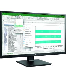 LG Monitor LED 27" IPS FullHD 1080p - Respuesta 5ms - Angulo de Vision 178º - Regulable en Altura, Inclinable y Giratorio - 16:9