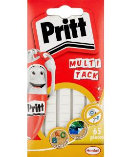 Pritt Multitack Pack de 65 Piezas de Masilla Adhesiva Blanca - Fuertes, Limpias y Removibles