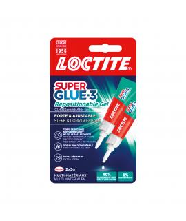 Loctite Superglue-3 Gel Reposicionable 3gr - Adhesivo Instantaneo E Inodoro - Uniones Precisas y Transparentes - Ideal para