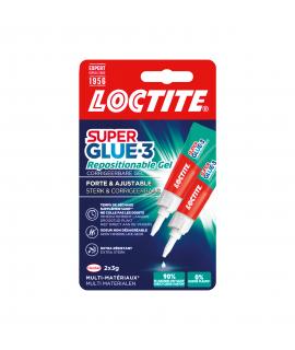 Loctite Superglue-3 Gel Reposicionable 3gr - Adhesivo Instantaneo e Inodoro - Uniones Precisas y Transparentes - Ideal para Supe