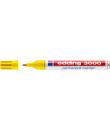 Edding 3000 Rotulador Permanente - Punta Redonda de 1.5mm - Trazo entre 1.5 y 3mm - Recargable - Secado Rapido - Color Amarillo