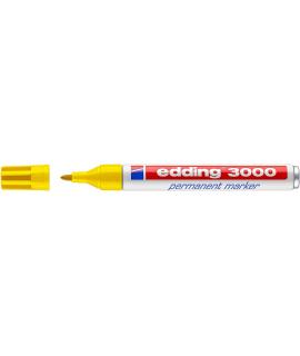 Edding 3000 Rotulador Permanente - Punta Redonda de 1.5mm - Trazo entre 1.5 y 3mm - Recargable - Secado Rapido - Color