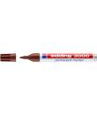 Edding 3000 Rotulador Permanente - Punta Redonda de 1.5mm - Trazo entre 1.5 y 3mm - Recargable - Secado Rapido - Color Marron