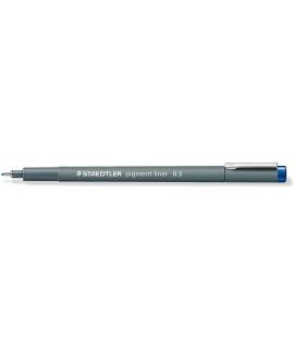 Staedtler Pigment Liner 308 Rotulador Calibrado - Trazo 0.3mm - Secado Rapido - Color Azul