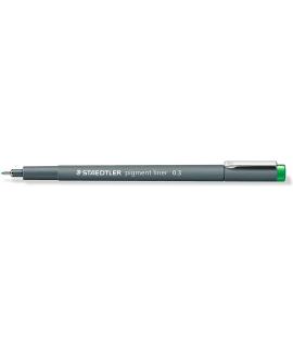 Staedtler Pigment Liner 308 Rotulador Calibrado - Trazo 0.3mm - Secado Rapido - Color Verde