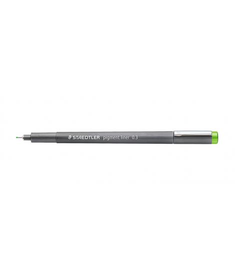 Staedtler Pigment Liner 308 Rotulador Calibrado - Trazo 0.3mm - Secado Rapido - Color Verde Claro