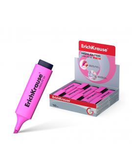 Erichkrause Visioline V-20 - Marcador de Texto con Punta Biselada - Tinta Fluorescente a Base de Agua - Color Rosa