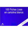 Mariola Pack de 100 Fichas Lisas Nº1 para Fichero - Medidas 95x65mm - Color Blanco