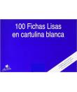 Mariola Pack de 100 Fichas Lisas Nº4 para Fichero - Medidas 200x120mm - Color Blanco
