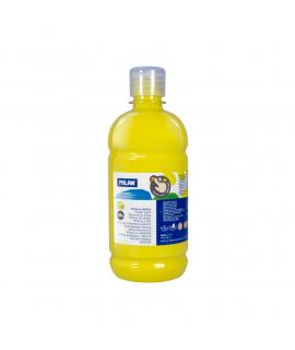 Milan Botella de Pintura para Dedos - 500ml - Facil Aplicacion - Mezclable - Color Amarillo