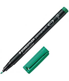 Staedtler Lumocolor 318 Rotulador Permanente - Punta Fina Redonda - Trazo 0.6mm - Capuchon con Clip - Secado Rapido - Color