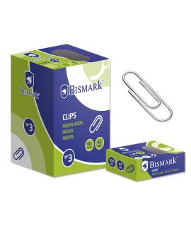 Bismark Pack de 100 Clips Nº3 42mm - Niquelados