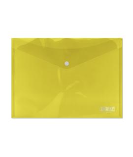 Ingraf Sobre con Cierre de Broche - Polipropileno - Tamaño A4 - Color Amarillo