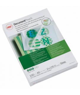 GBC Cartera Plastificacion Documentos A5 2x125 Micras Brillo Transparente 216x303Mm