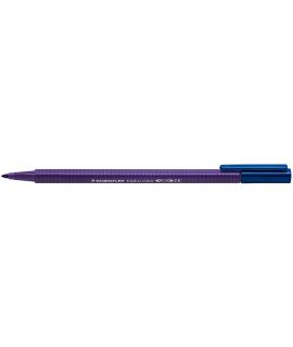 Staedtler Triplus Color 323 Rotulador de Punta Fina - Trazo 1mm Aprox - Tinta Base de Agua - Malva Oscuro