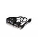 Equip Cable VGA Video-Splitter 2 puertos 450MHz - Alimentacion USB - Color Negro