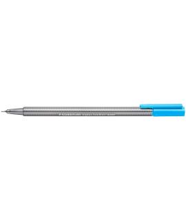 Staedtler Triplus Fineliner 334 Rotulador de Punta Fina - Trazo de 0.3mm - Tinta Base de Agua - Color Azul Neon