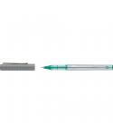 Faber-Castell Roller Free Ink Boligrafo de Tinta Liquida - Punta Conica 0,7mm - Ancho de Linea Fino - Clip de Metal - Color Verd
