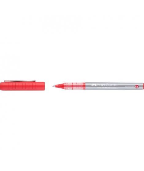 Faber-Castell Roller Free Ink Boligrafo de Tinta Liquida - Punta Conica 0,5mm - Ancho de Linea Extrafino - Clip de Metal - Color