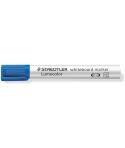 Staedtler Lumocolor 351 Marcador para Pizarra Blanca - Punta Biselada 2 - 5mm Aprox - Secado Rapido - Color Azul