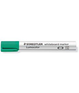 Staedtler Lumocolor 351 Marcador para Pizarra Blanca - Punta Biselada 2 - 5mm Aprox - Secado Rapido - Color Verde