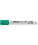Staedtler Lumocolor 351 Marcador para Pizarra Blanca - Punta Biselada 2 - 5mm Aprox - Secado Rapido - Color Verde