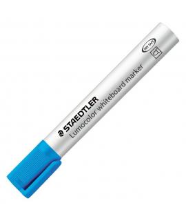 Staedtler Lumocolor 351 Rotulador para Pizarra - Punta Redonda - Trazo 2mm - Capuchon con Clip - Color Azul Claro