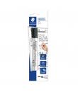 Staedtler Lumocolor 351 Rotulador para Pizarra Blanca - Trazo 2mm - Secado Rapido - Recargable - Color Negro