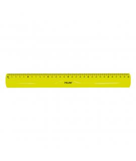 Milan Regla Flexible y Resistente - Longitud 30cm - Color Amarillo