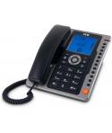 SPC Telefono Fijo Office Pro - Pantalla Iluminada Azul - Teclas Grandes - Memorias Directas - Manos Libres - Identificador de Ll